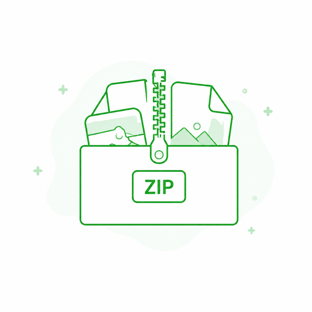 Compress Images to ZIP icon